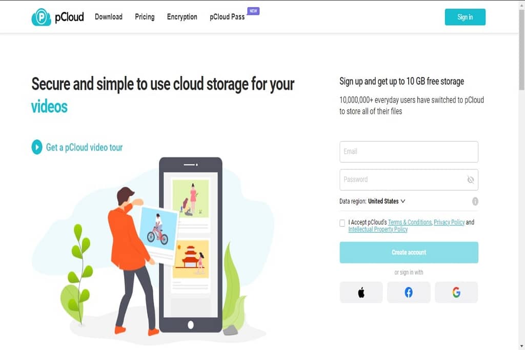 pCloud storage services